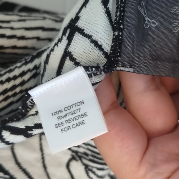 Dana Buchman cotton reversible boho open front cardigan blazer toe front - Picture 5 of 9